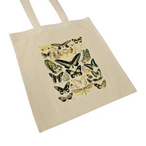Adolphe Millot Butterfly Tote Bag Natural History Botanical Nature Vintage Art Depiction
