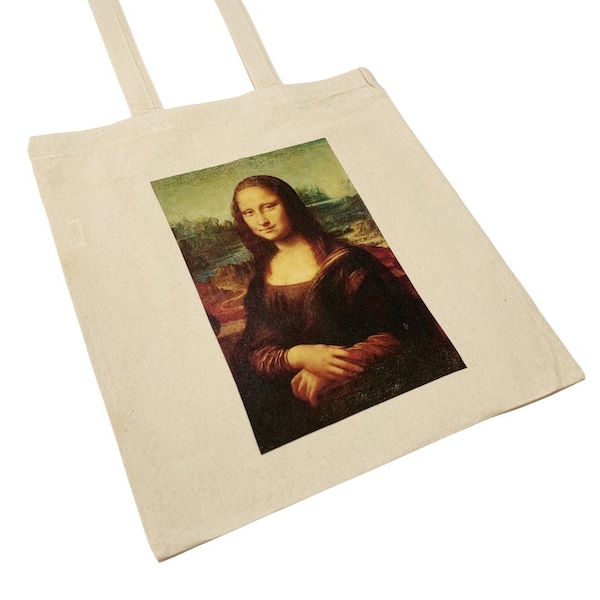 Mona Lisa Canvas Tragetasche Vintage berühmte Ästhetik alte Kunst