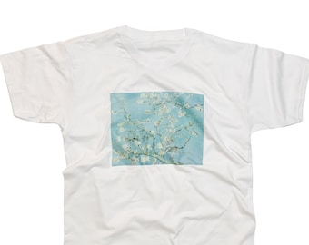 Vincent Van Gogh - Almond Blossoms - White T Shirt Vincent Van Gogh - Almond Blossoms - White T Shirt