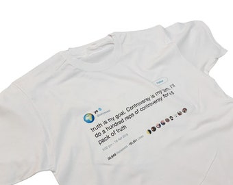 Kanye West Divertente Tweet T-Shirt Celebrità famosa Tweet Stampa Confezione da sei di verità