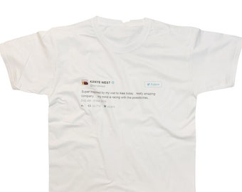 Kanye West Tweet Ikea ispirato divertente meme T-shirt bianca o nera