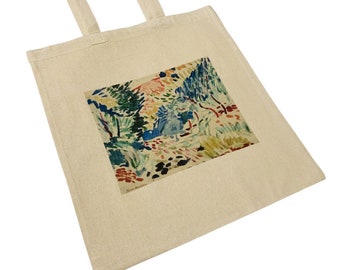 Henri Matisse Tote Bag Landscape at Collioure Vintage Abstract Art Bag