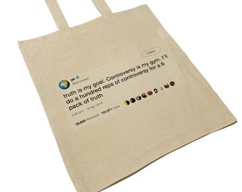 Kanye West Tweet Tote Bag Six Pack of Truth Celebrity Tweet