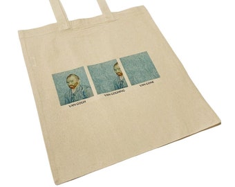 Sac fourre-tout en coton meme art drôle Vincent Van Gogh Goghing Gone beau cadeau fanatique d&#39;art respectueux de l&#39;environnement