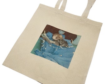 Monkey on Phone Funny Meme Tote Bag