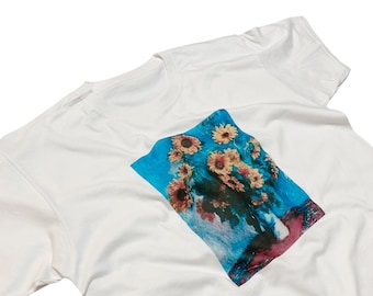 Claude Monet Bouquet of Flowers Vintage Aesthetic Art T-Shirt