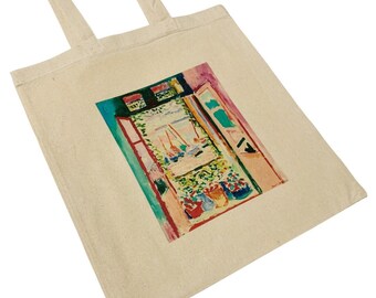 Henri Matisse The Open Window Tote Bag Famous Vintage Art Bag Colourful High Quality Print