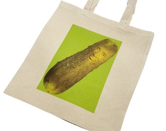 Picolas Cage Funny Meme Tote Bag Pickle Meme