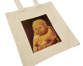Y Tho Tote Bag Funny Meme Inspired by Reddit and Twitter in White