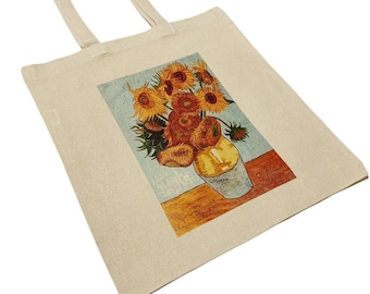 Sac fourre-tout Van Gogh tournesol vintage Art, fleurs, impression florale, artiste