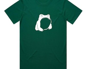 Hand Screen Printed Frog T-Shirt – Heavyweight Organic Cotton, UK Made