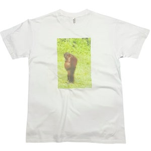 T-shirt de réflexion singe orang-outang Funny Monkey Meme Print
