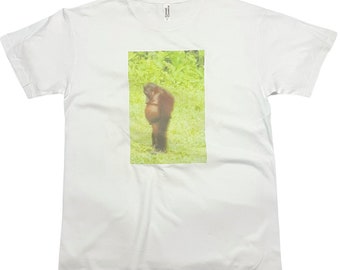 Monkey Orangutang Thinking T-Shirt Funny Monkey Meme Print