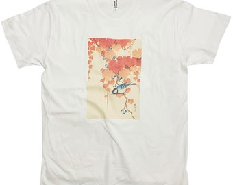 Ohara Koson Bird on Branch T-Shirt Vintage Japanese Art