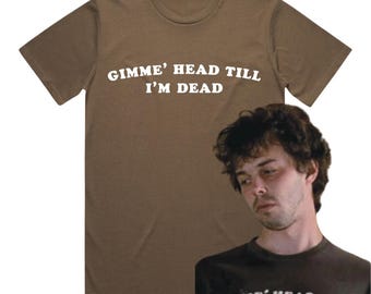 Booger 'gimme Head' T-shirt – Revenge of the Nerds, Organic Heavy