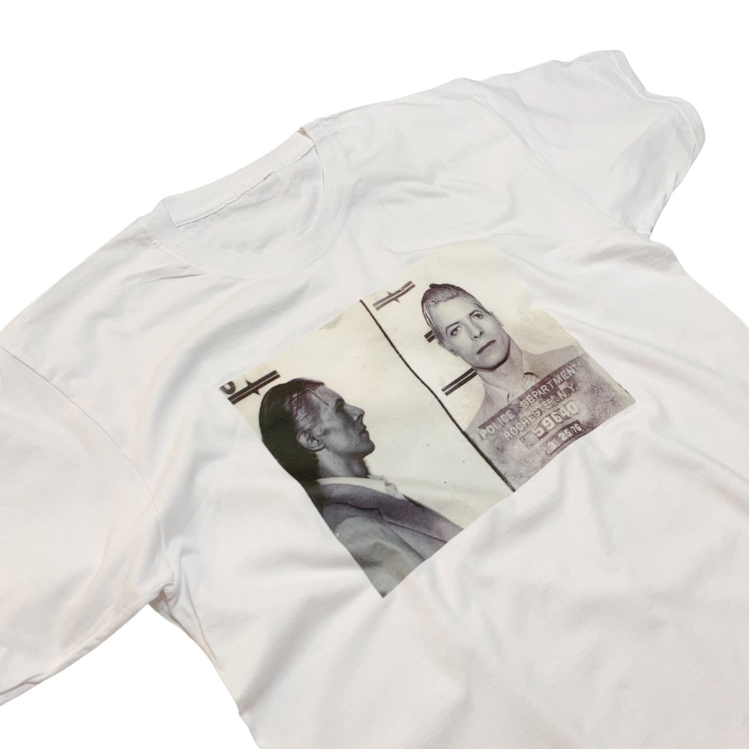 70s80s デヴィッドボウイ tシャツ USA製 ホワイト XL マグショット