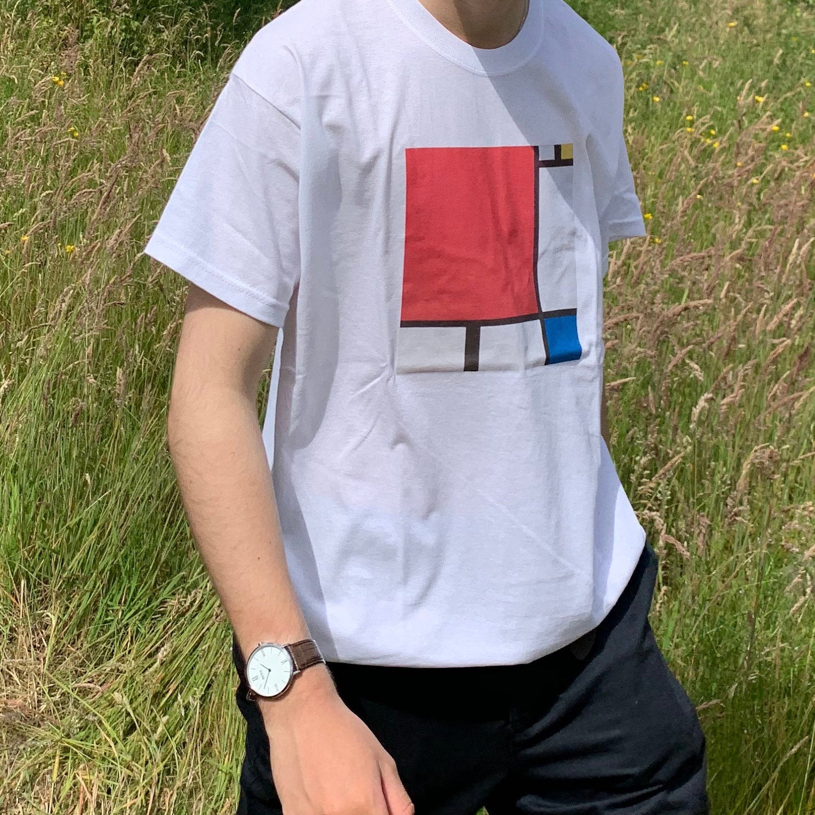 Piet Mondrian Abstract Art T-shirt Famous Vintage Simple | Etsy