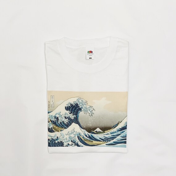 Estética gran ola Camisa tsunami Kanagawa camisetas mujeres Camiseta sin mangas Regalo Tees