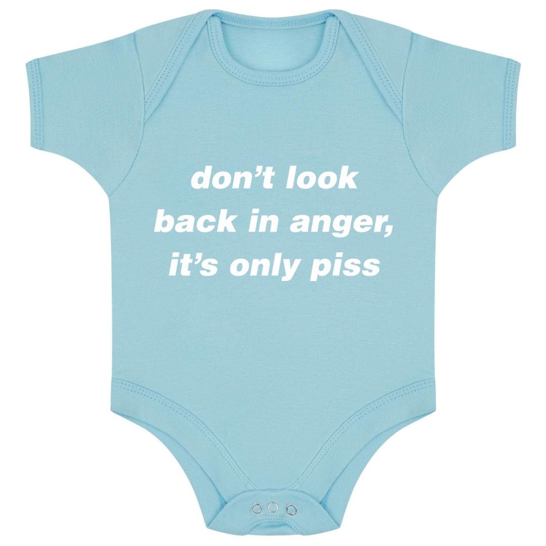 Funny Baby Bodysuit, Britpop Inspired, Ringspun Cotton