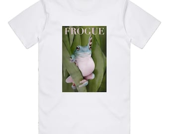 Frogue T-Shirt – Funny Frog Meme, Handmade Fashion Tee