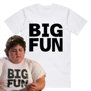 Big Fun T-Shirt - Heathers Movie - Organic Heavyweight Cotton Tee - Handmade Screen Printed - As Worn by Martha Dunnstock