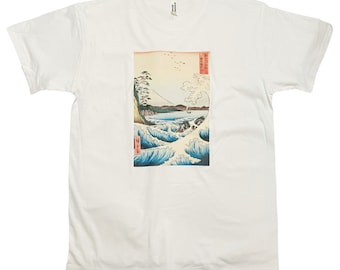 Japanese Art T-Shirt: Hiroshige Whirlpools Ukiyo-e Print