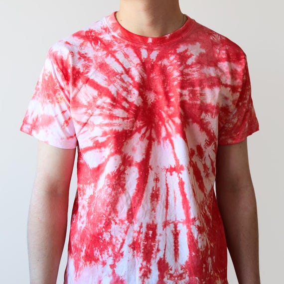 Handmade Organic Tie-dye T-shirt - Unisex Hippie Swirl Pattern