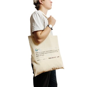 Kanye West Tweet Tote Bag Six Pack of Truth Celebrity Tweet image 2