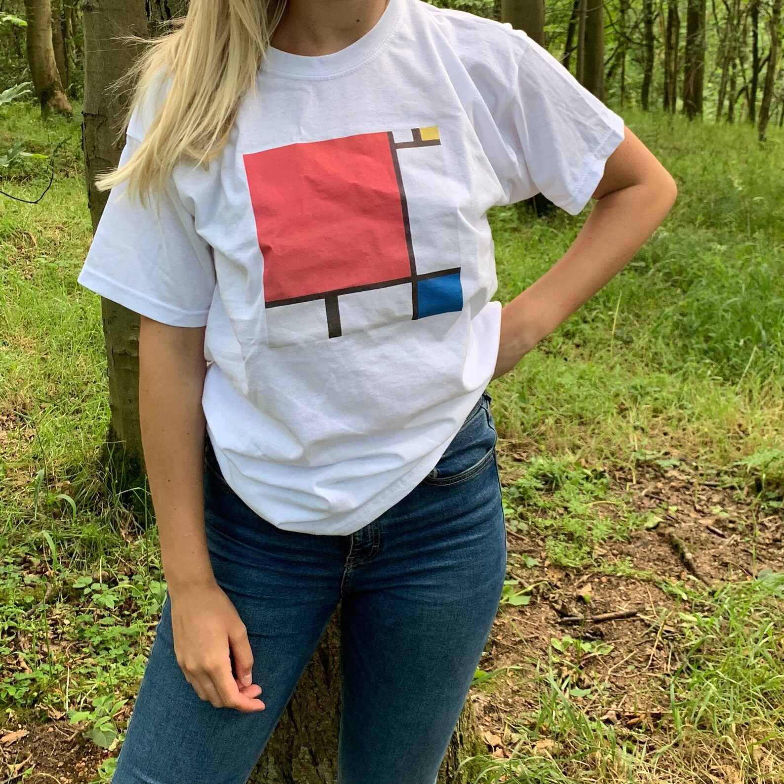 Piet Mondrian Abstract Art T-shirt Famous Vintage Simple | Etsy