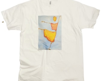 Paul Klee T-shirt vogelverschrikker abstracte vintage kunst dans print