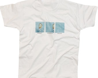 Vincent Van Gogh T-shirt in cotone con meme d'arte divertente Goghing Gone Beautiful Art Fanatic Gift Ecologico