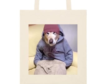 バッグ meme Funny Dog Meme Graphic Tote Bag - Etsy