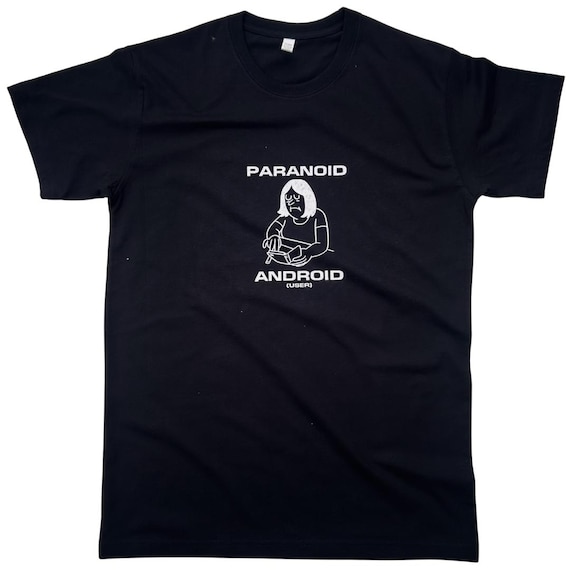 Paranoid Android (user) - Regular Fit Unisex - Black - Funny 90s