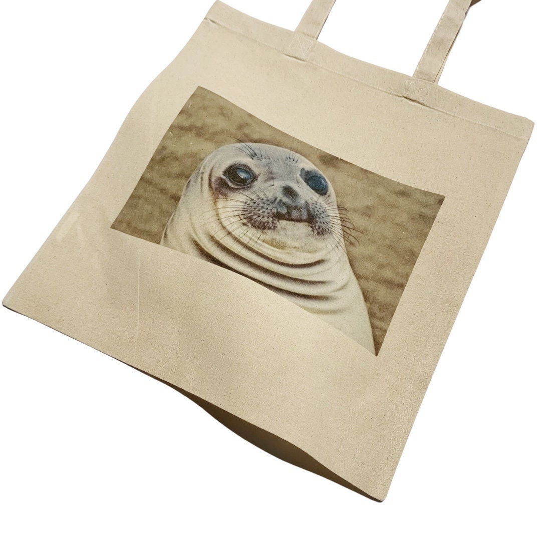 Funny Fat Seal Chins Tote Bag Meme Gift - Etsy