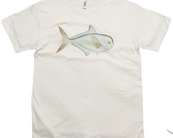 Frank Edward Clarke Blue Fish T-Shirt for Nature Lovers and Fisherman