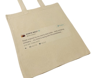 Kanye West Tweet Tote Bag Ikea Inspired Funny Meme