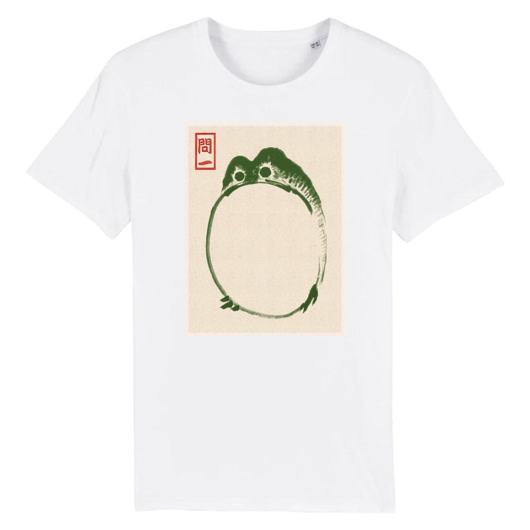Matsumoto Hoji Fat Sad Frog T-shirt Vintage Japanese Woodblock Art