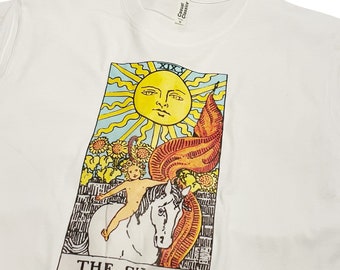 T-shirt du zodiaque signe astrologique « Le soleil » vintage Art