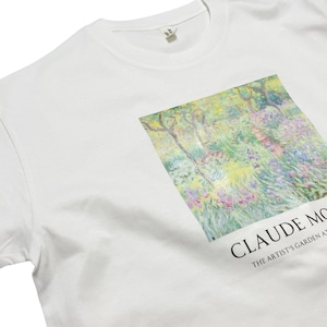 Claude Monet The Artist&#39;s Garden In Giverny T-Shirt With Title
