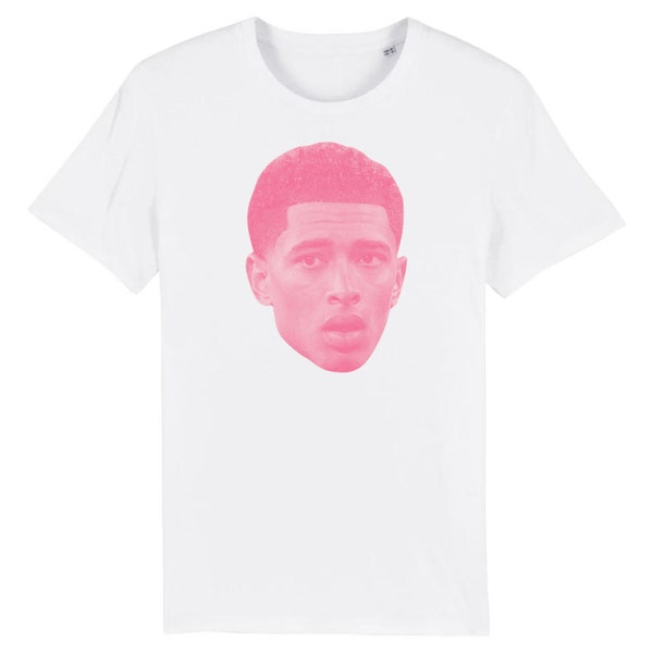 T-shirt Jude Bellingham 2024 - Chemise de fan de l'Angleterre à imprimé rose