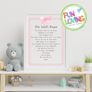 The Lord&#39;s Prayer - Pink Bow