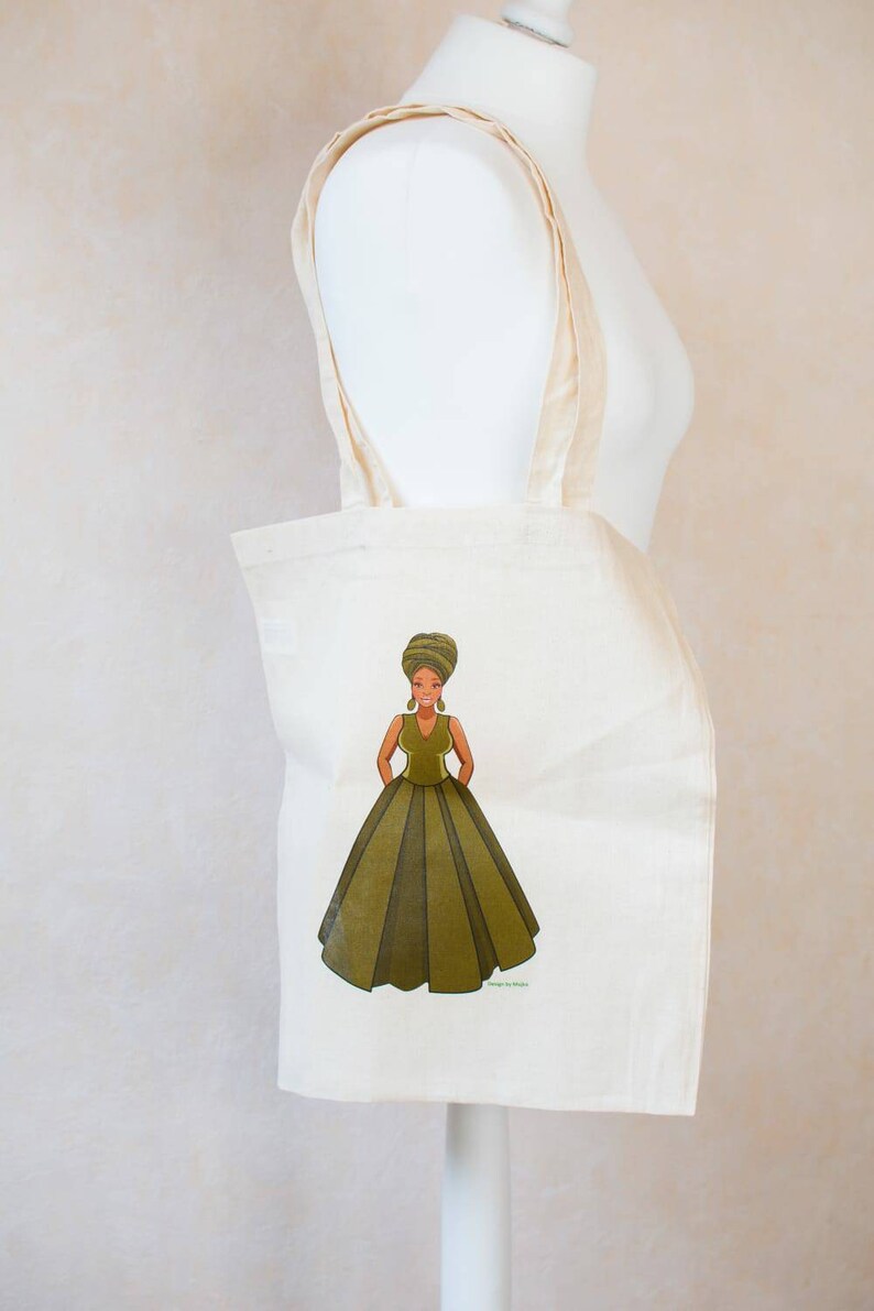 motif afro Tote bag femme africaine cabas courses z\u00e9ro d\u00e9chet