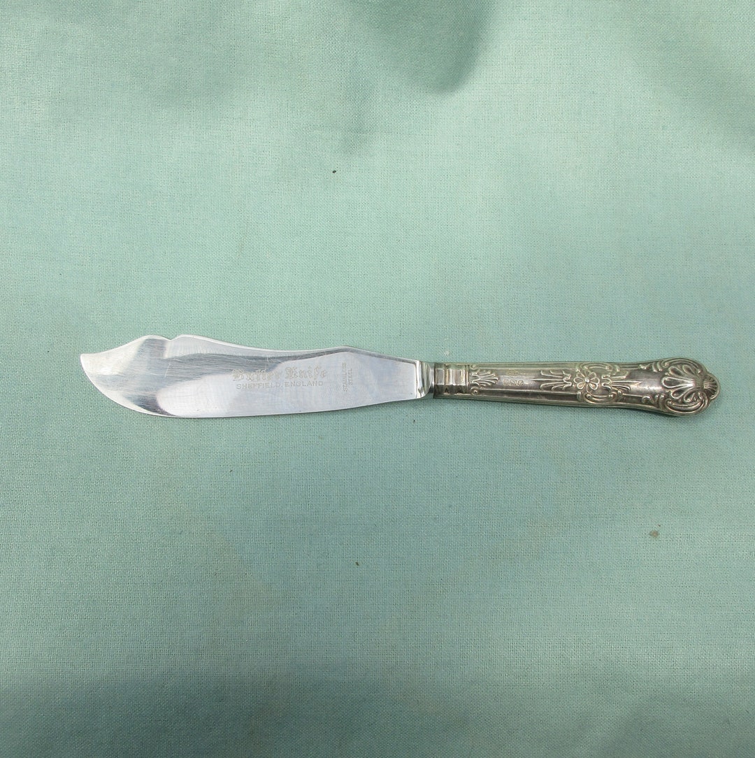 Silver Handled Butter Knife Sheffield 1979 Harrison Etsy