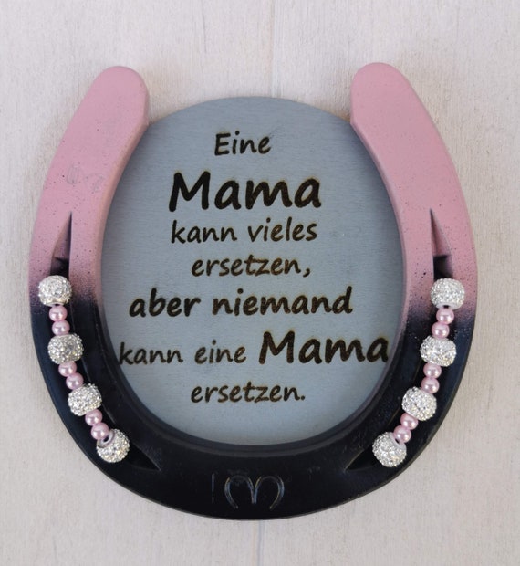 Hufeisen mit Mama Spruch Etsy