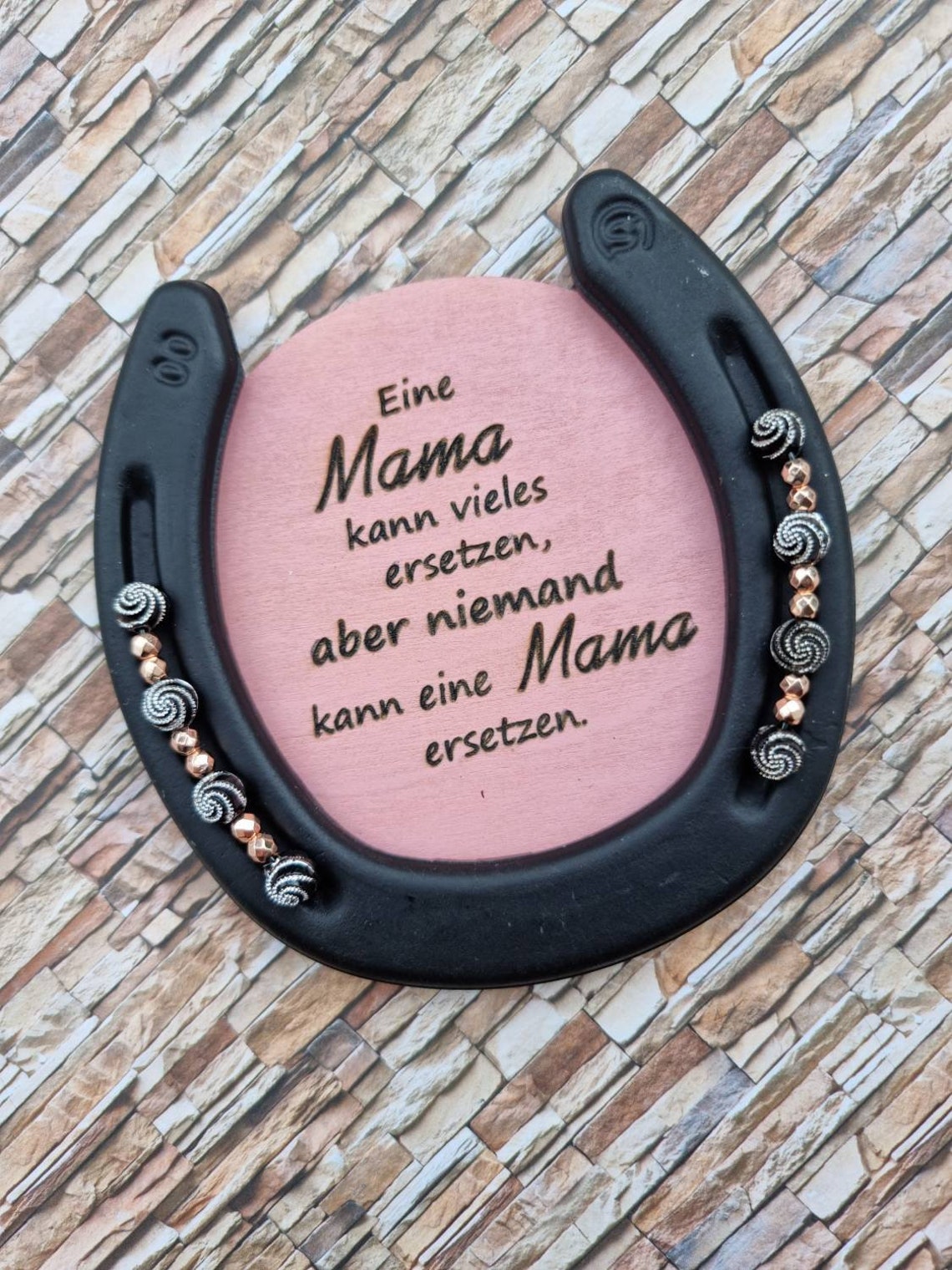 Hufeisen mit Mama Spruch Etsy