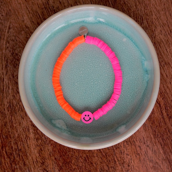 SMILE PINK-ORANGE Armband