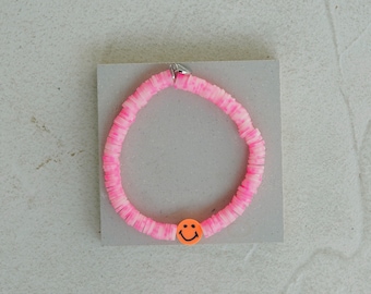 SMILE MARBLE PINK Armband