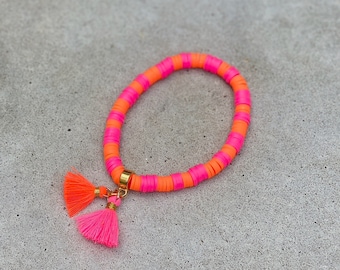 ROZE-ORANJE armband