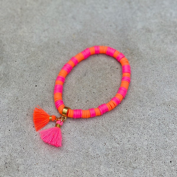 PINK-ORANGE Armband