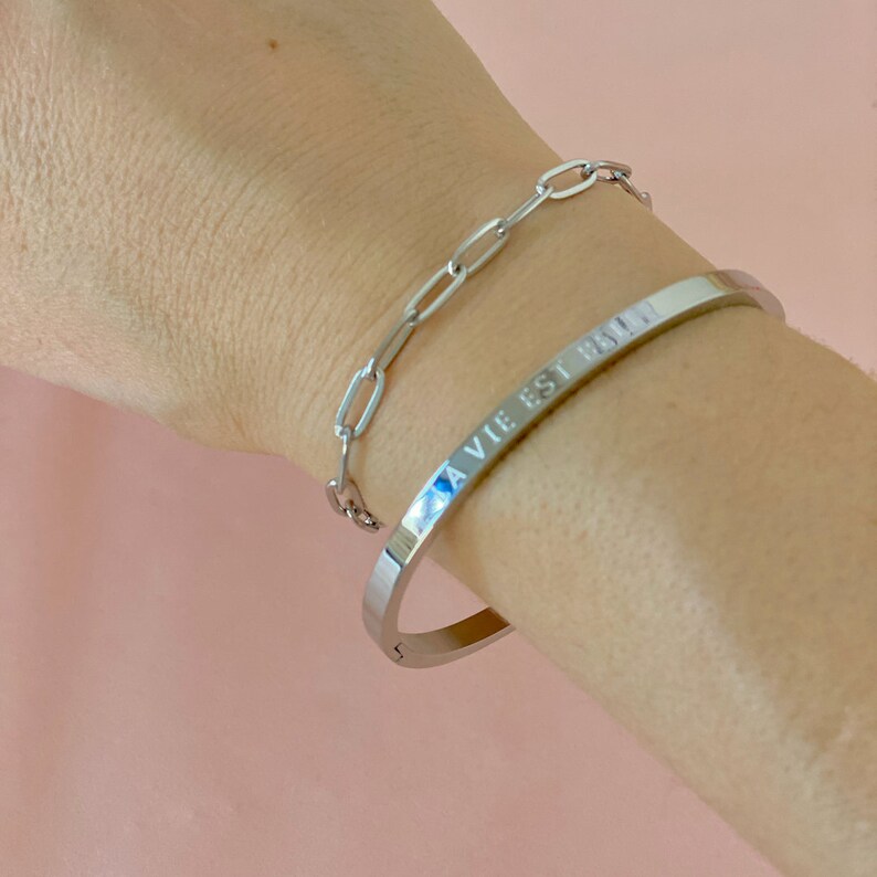 SOHO SILVER link bracelet image 3